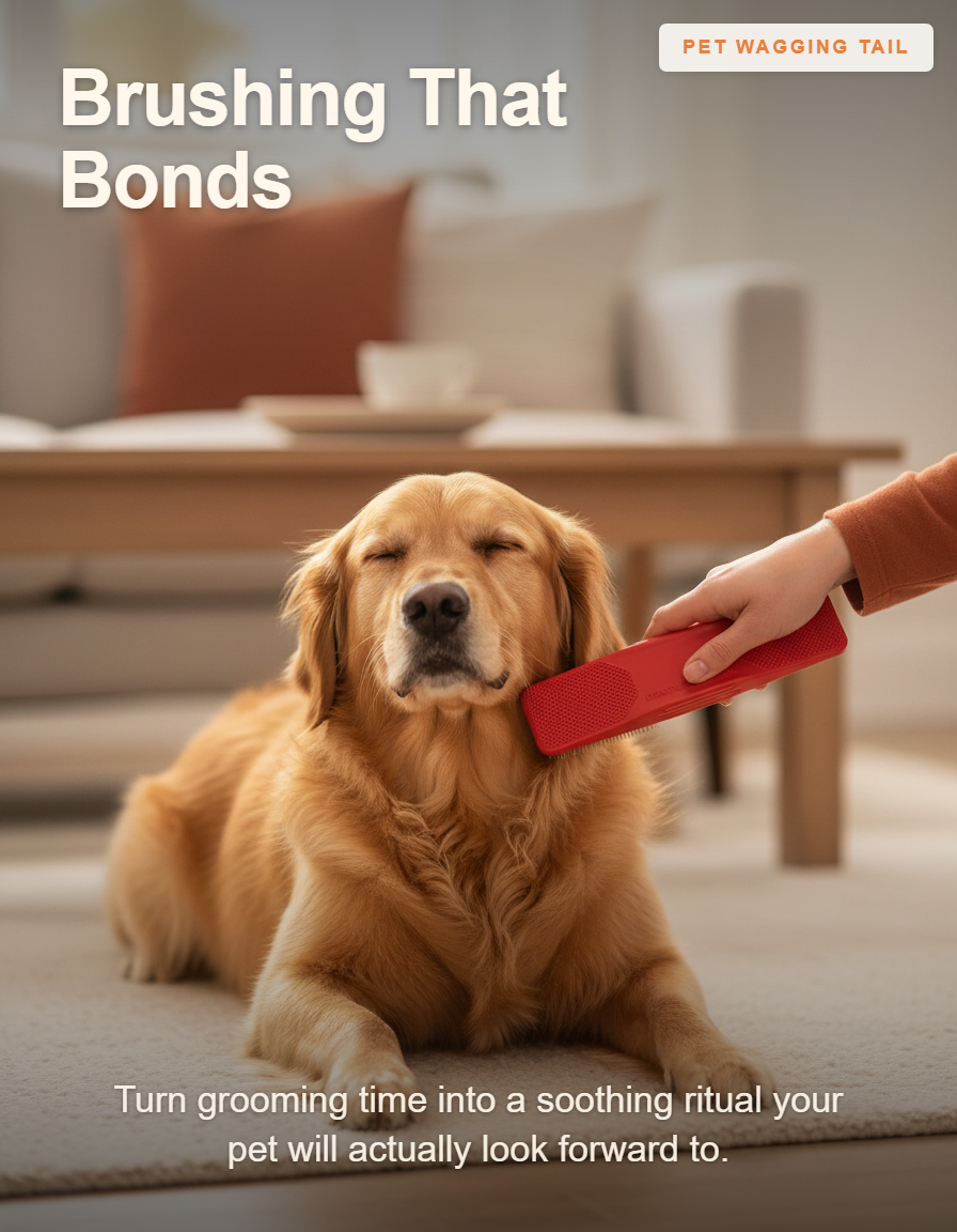 Dual-Sided Pet Grooming Brush - Brushing That Bonds