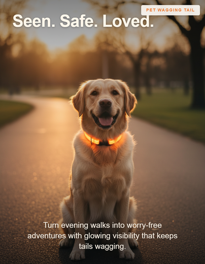 LED Glow Safety Dog Collar - Seen. Safe. Loved.