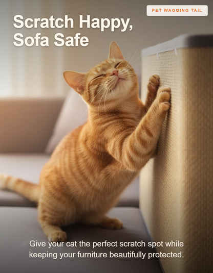 Vertical Cat Scratching Post & Sofa Protector - Scratch Happy, Sofa Safe