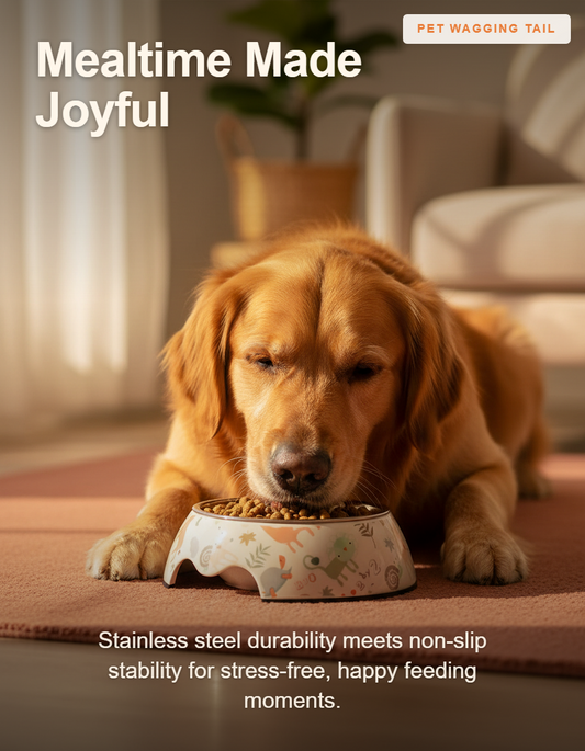 Non-Slip Stainless Steel Pet Bowl - Mealtime Made Joyful