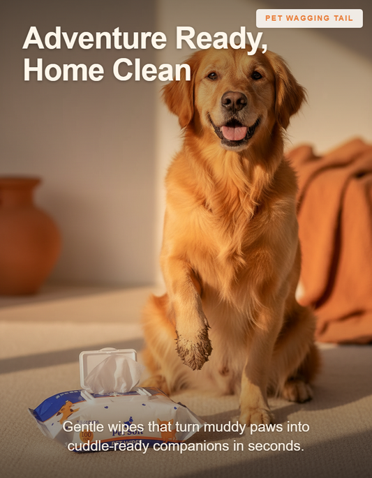 Cat & Dog Paw Cleaning Wipes 100 Count - Adventure Ready, Home Clean