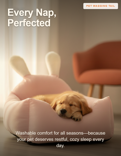 All-Season Washable Dog Bed with Cushion - Every Nap, Perfected