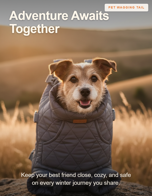 Portable Winter Pet Chest Backpack - Adventure Awaits Together