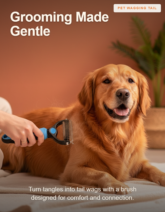 Professional Double-Sided Pet Grooming Brush - Grooming Made Gentle