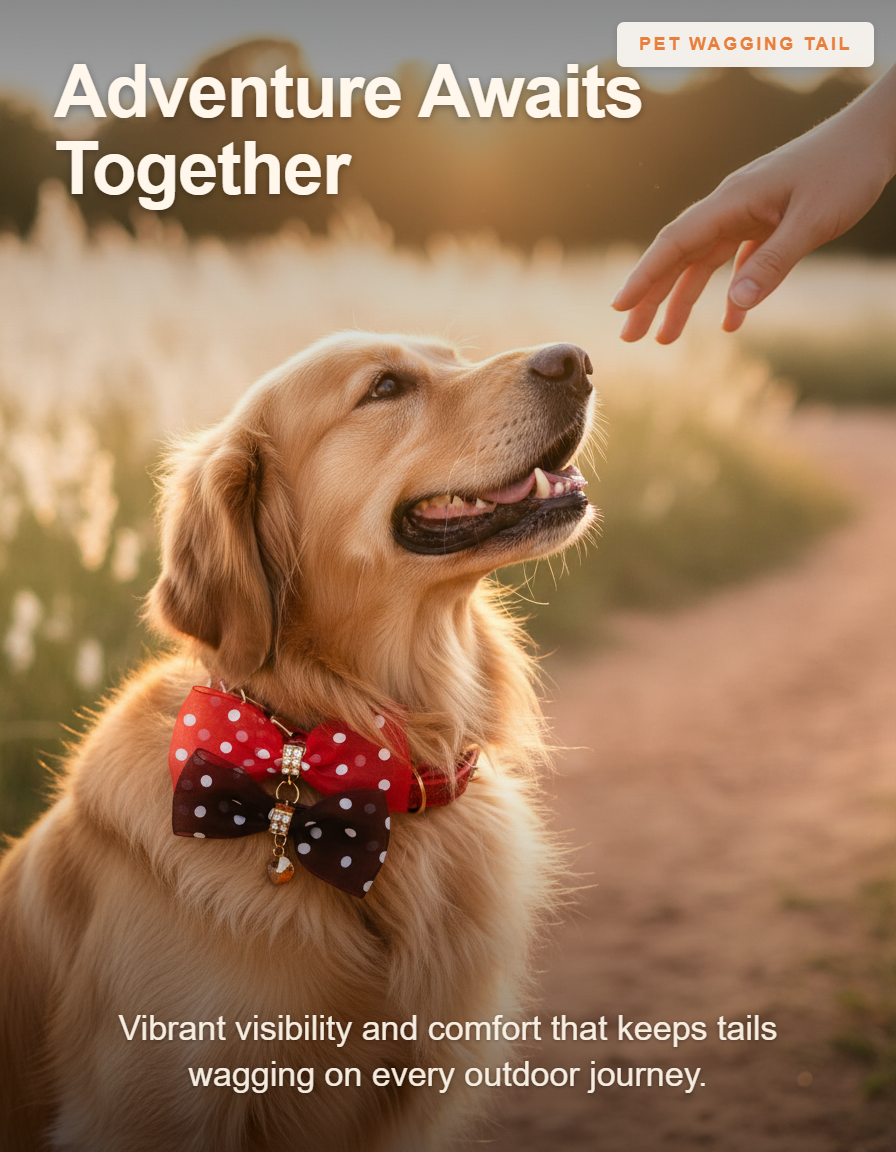 Bright Colors Adjustable Dog Collar - Adventure Awaits Together
