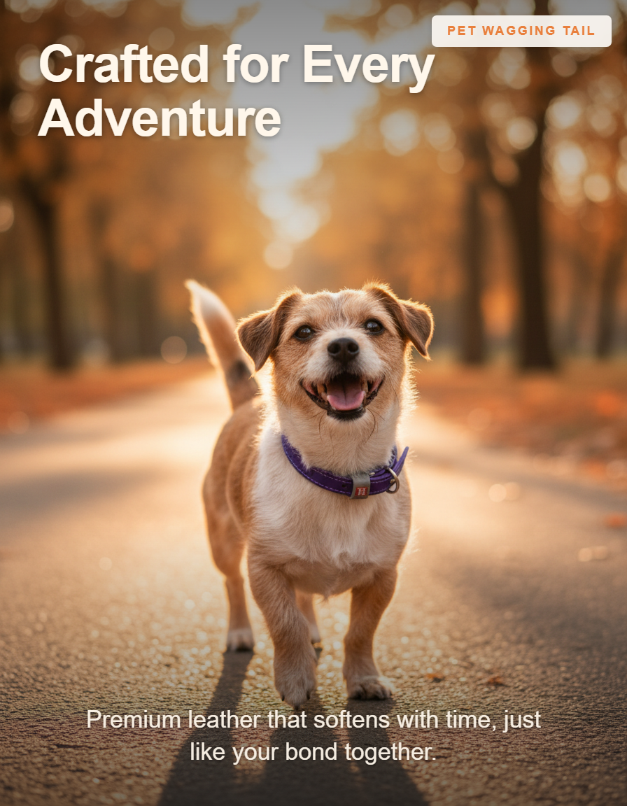 Genuine Leather Dog Collar for XSmall Dogs - Crafted for Every Adventure