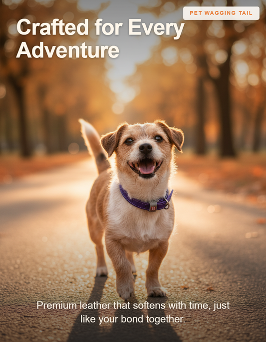 Genuine Leather Dog Collar for XSmall Dogs - Crafted for Every Adventure