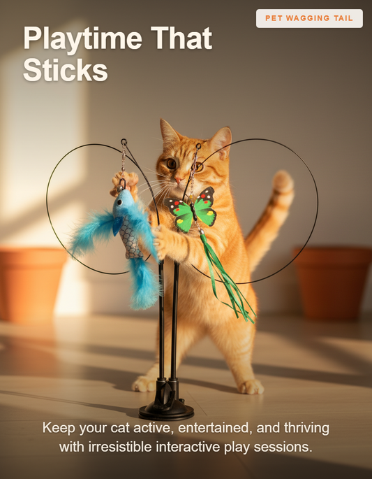 Cat Suction Cup Teaser Toy - Playtime That Sticks