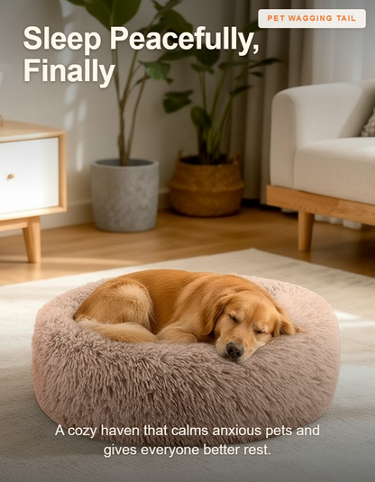 Calming Anti-Anxiety Donut Pet Bed - Sleep Peacefully, Finally