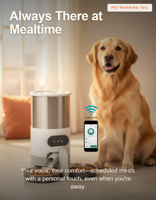 Automatic Pet Feeder with Timer & Voice Recording - Always There at Mealtime