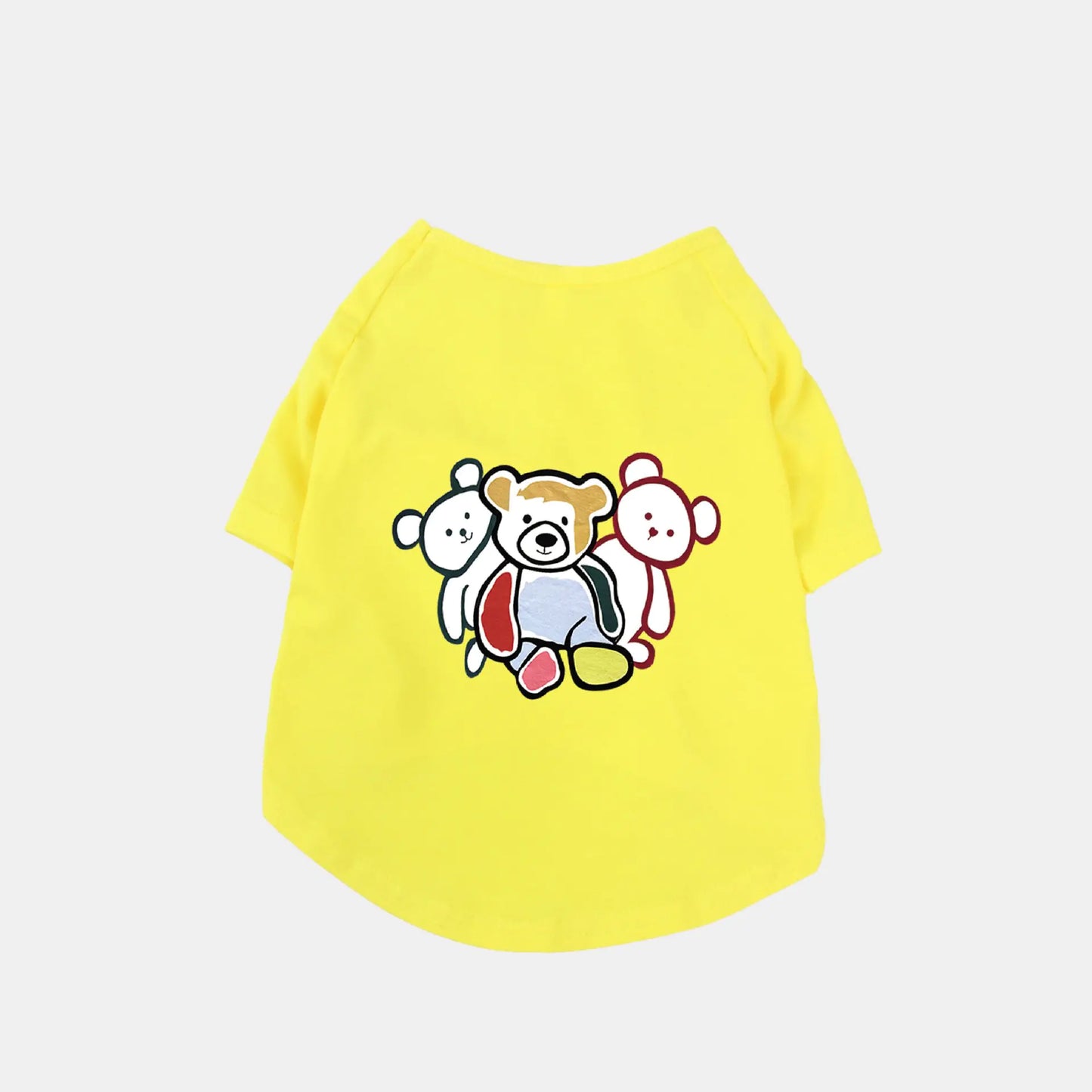 Chao Brand Cute Cotton T-shirt for Pets - Three Bears