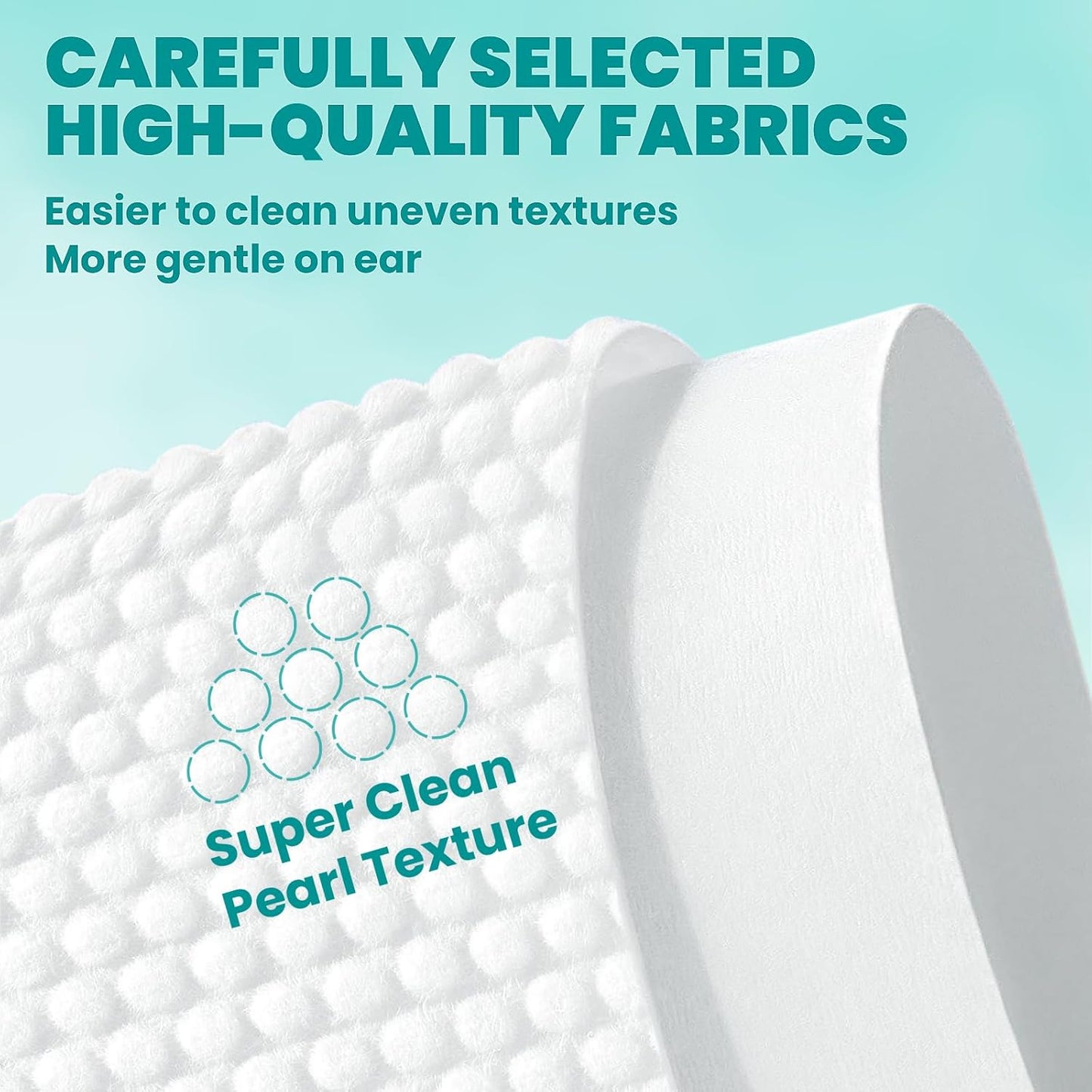 MEDUWEDU Pet Ear Cleaner Finger Wipes (60 Count) for Dogs & Cats – Gentle Cleaning Pads to Remove Wax, Dirt & Odor, Non-Irritating, Coconut Scent