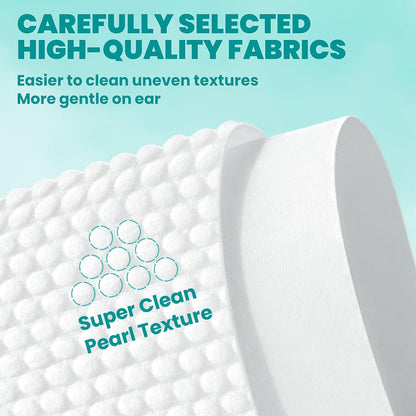 MEDUWEDU Pet Ear Cleaner Finger Wipes (60 Count) for Dogs & Cats – Gentle Cleaning Pads to Remove Wax, Dirt & Odor, Non-Irritating, Coconut Scent