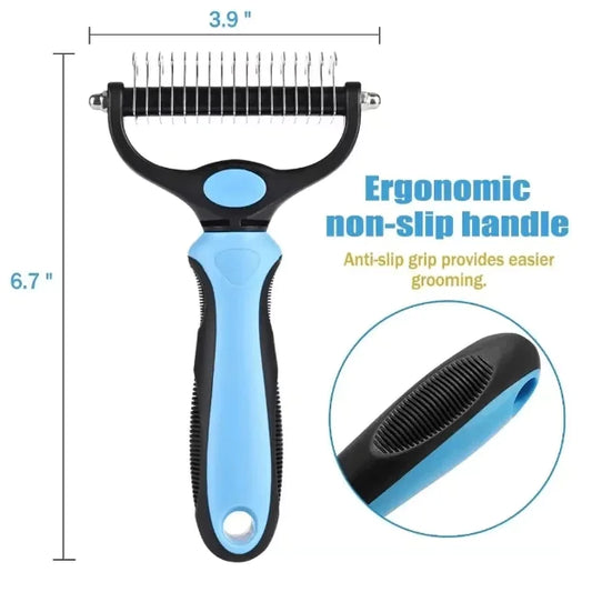 Professional Double-Sided Pet Grooming Brush