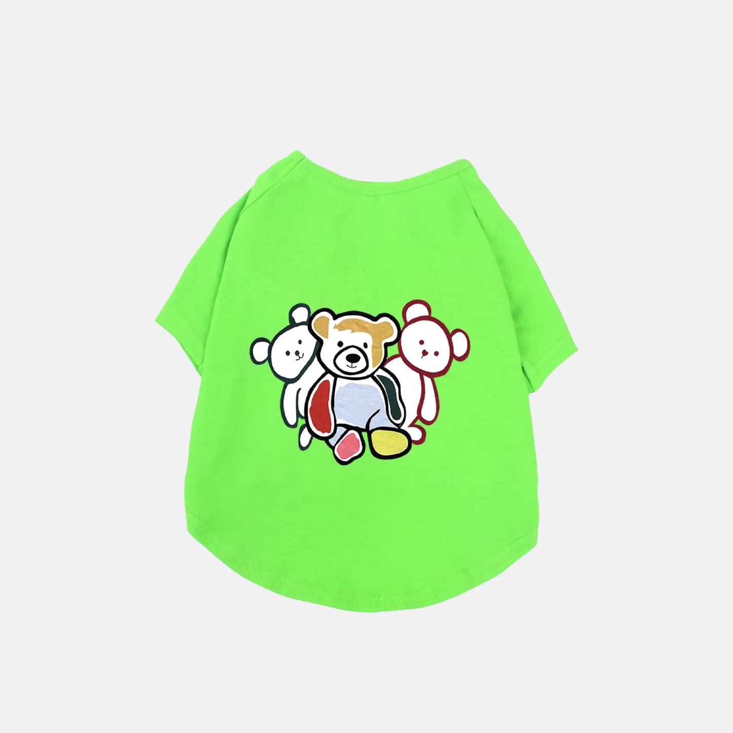 Chao Brand Cute Cotton T-shirt for Pets - Three Bears