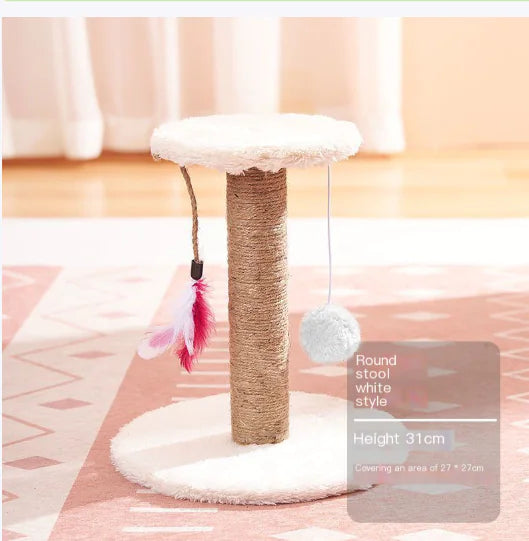 Durable Vertical Sisal Cat Scratching Post Toy